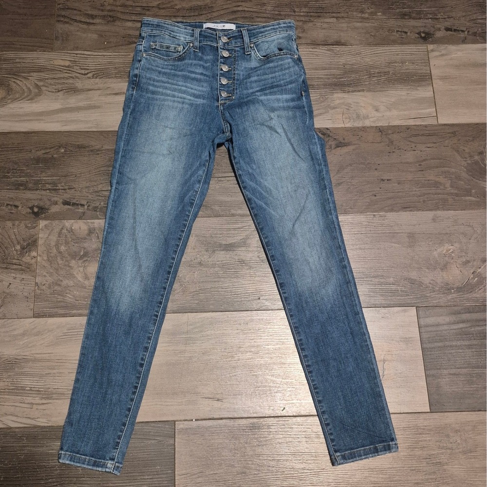 Joes Jeans Womens‎ The Charlie High Rise Skinny Jeans Medium Wash Button Fly 27